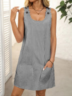 Mandy Striped Wide Strap Mini Dress | Dresses Mini Dress from PHUNKYN