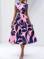 Cutout Printed Sleeveless Dress | Dresses Dress from PHUNKYN