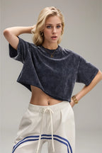 Basic Bae Round Neck Dropped Shoulder Short Sleeve T-Shirt | T-Shirts T-Shirt from PHUNKYN