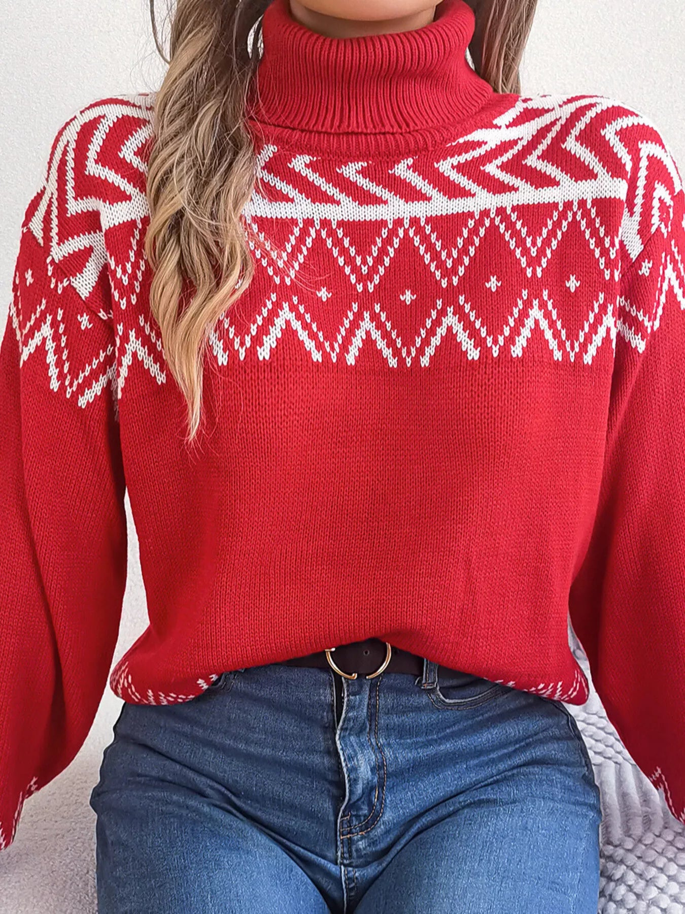 Turtleneck Dropped Shoulder Sweater | Sweaters Sweater from PHUNKYN
