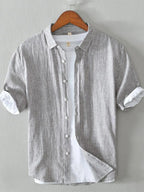 Men's Casual Striped Short Sleeve Shirt | Shirts Shirts from PHUNKYN
