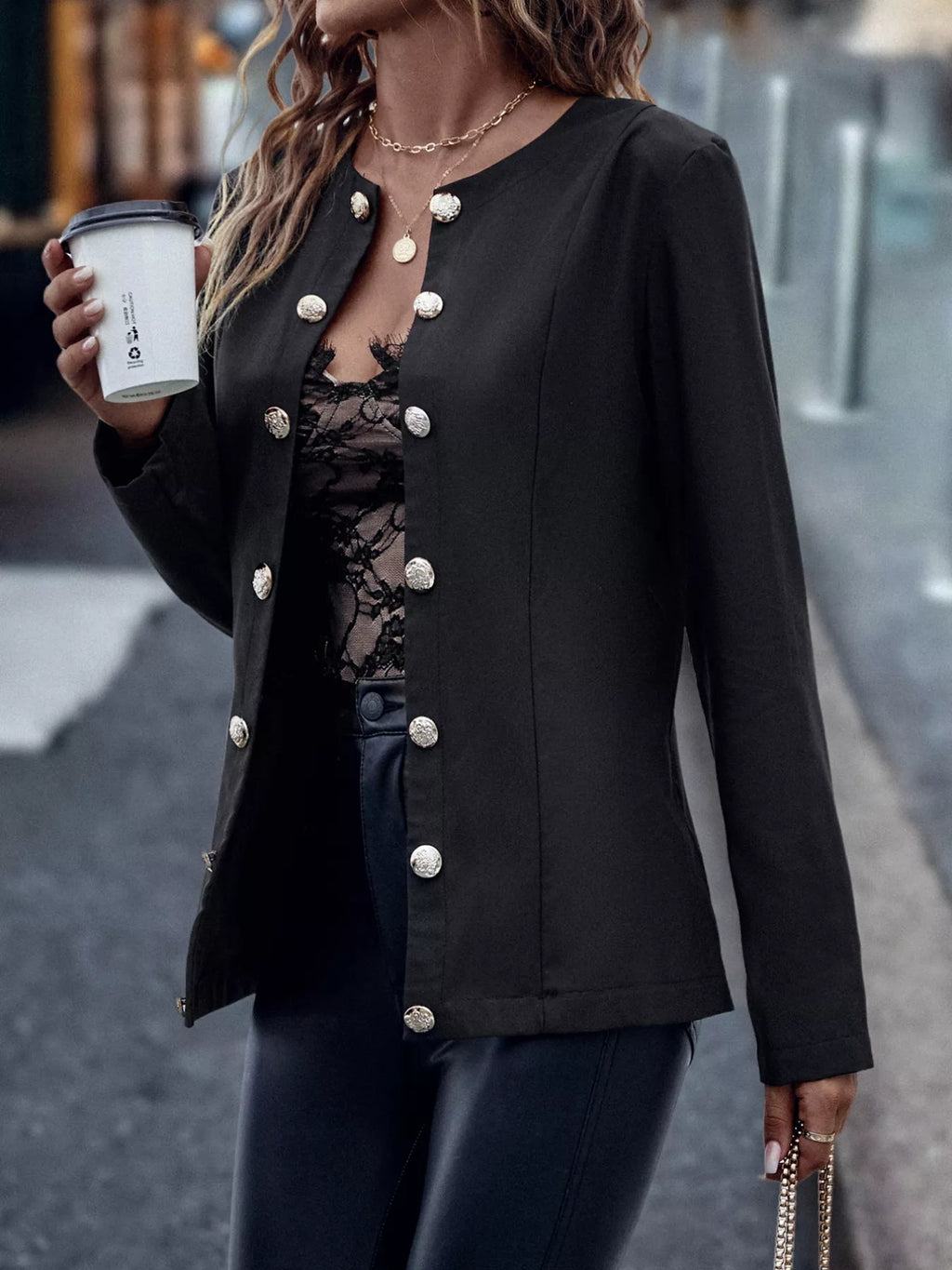 Solid Color Long Sleeve Outerwear | Cardigans Jacket from PHUNKYN