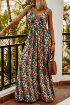 Printed Spaghetti Strap Maxi Dress | Dresses Maxi Dress from PHUNKYN