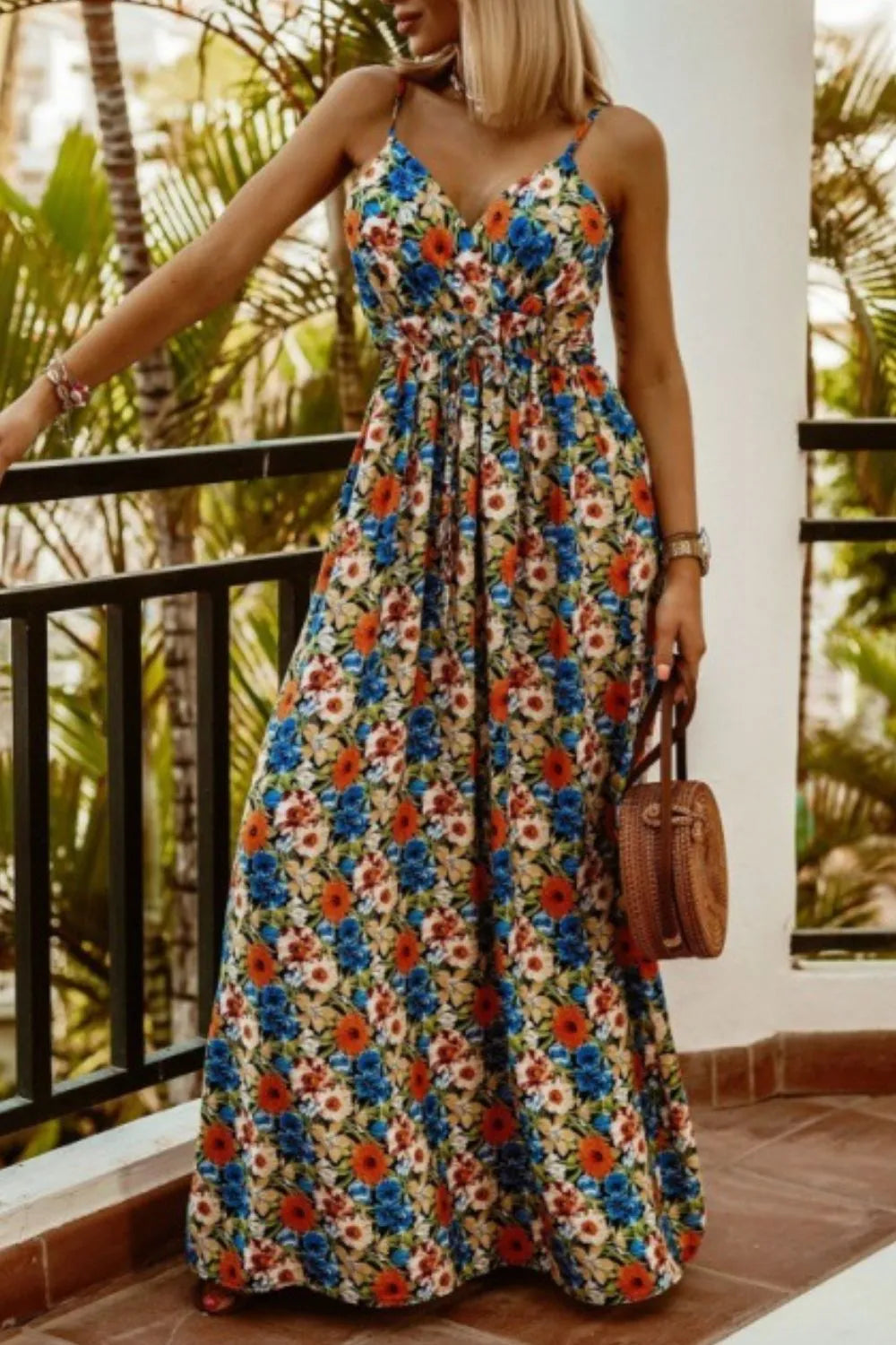 Printed Spaghetti Strap Maxi Dress | Dresses Maxi Dress from PHUNKYN