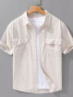 Men's Button Up Short Sleeve Shirt | Shirts Shirts from PHUNKYN