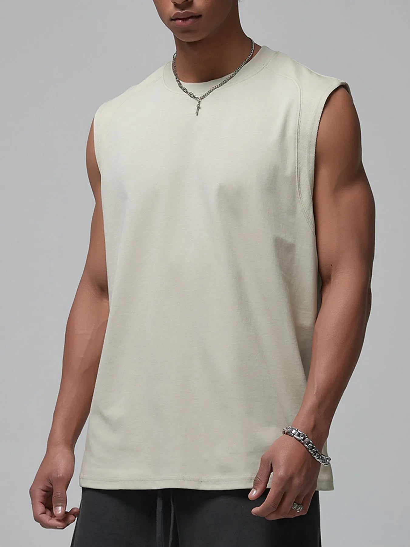 Men's Round Neck Tank | Tank Tops Tank Top from PHUNKYN