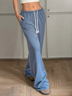 Drawstring Wide Leg Pants | Joggers Wide Leg Pants from PHUNKYN