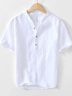 Men's Button Detail Short Sleeve Shirt | Shirts Shirts from PHUNKYN