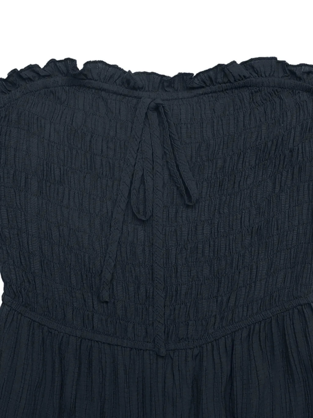 Smocked Tube Wide Leg Jumpsuit One-Pieces Jumpsuit PHUNKYN