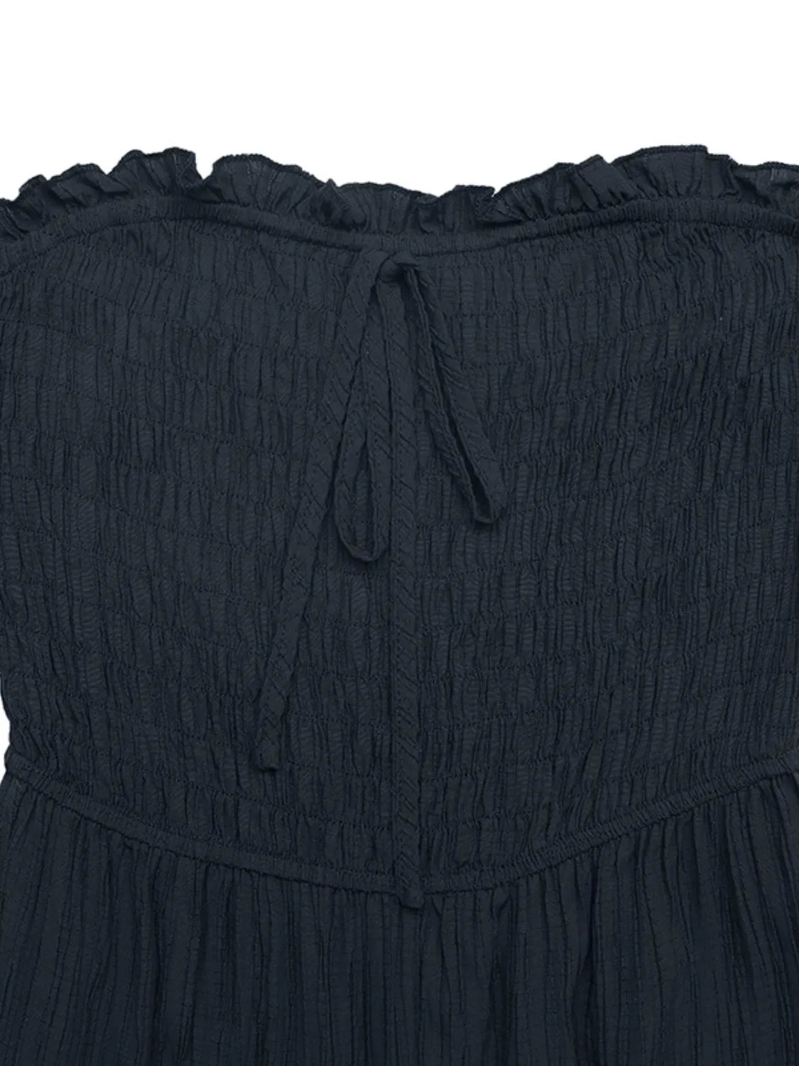 Smocked Tube Wide Leg Jumpsuit One-Pieces Jumpsuit PHUNKYN