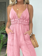 Wide Leg Spaghetti Strap Jumpsuit | One-Pieces Jumpsuit from PHUNKYN