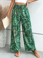 Printed Wide Leg Pants | Trousers Trousers from PHUNKYN