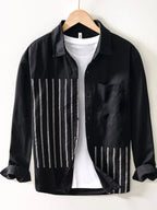 Men's Striped Button Up Long Sleeve Shirt | Shirts Shirts from PHUNKYN