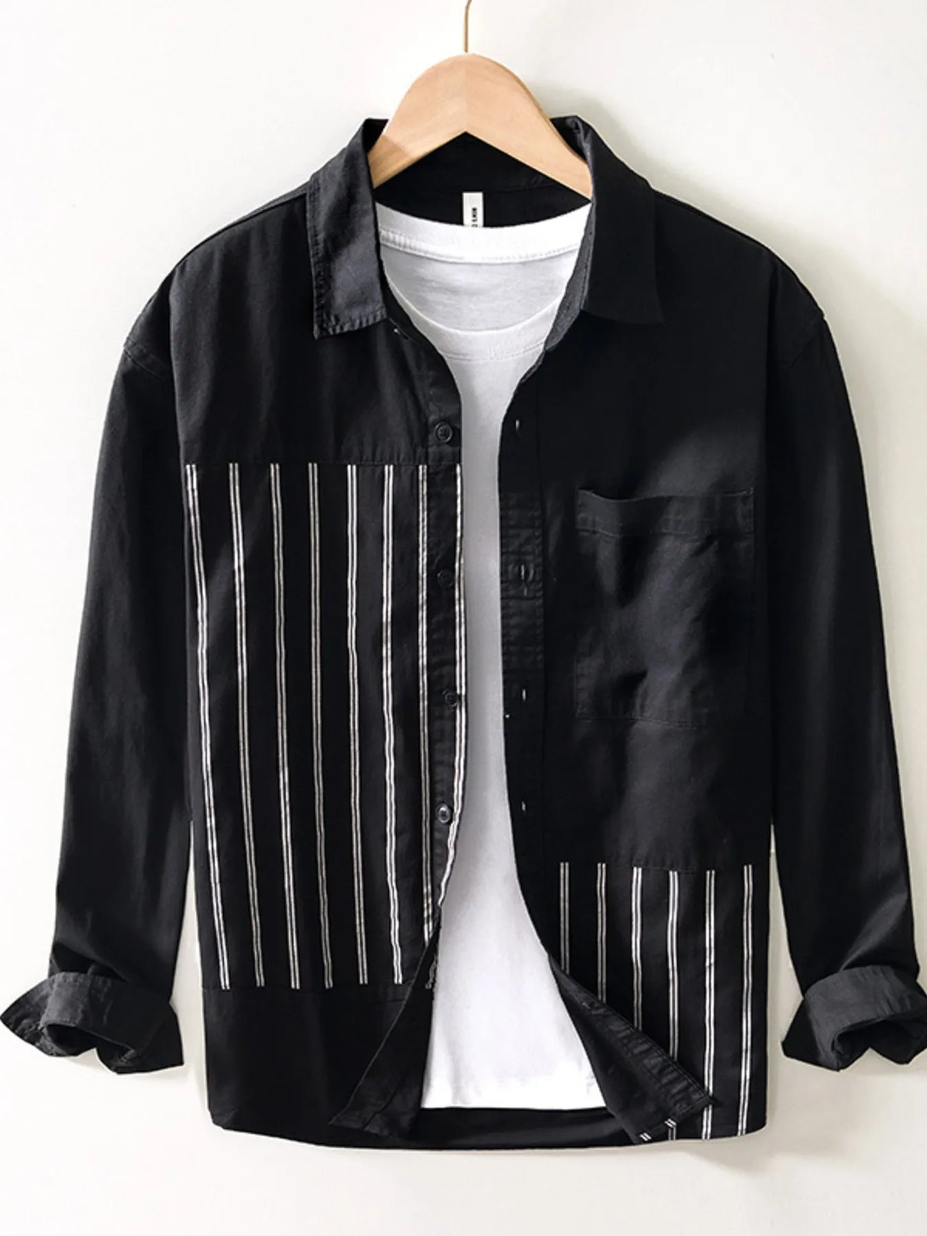 Men's Striped Button Up Long Sleeve Shirt | Shirts Shirts from PHUNKYN