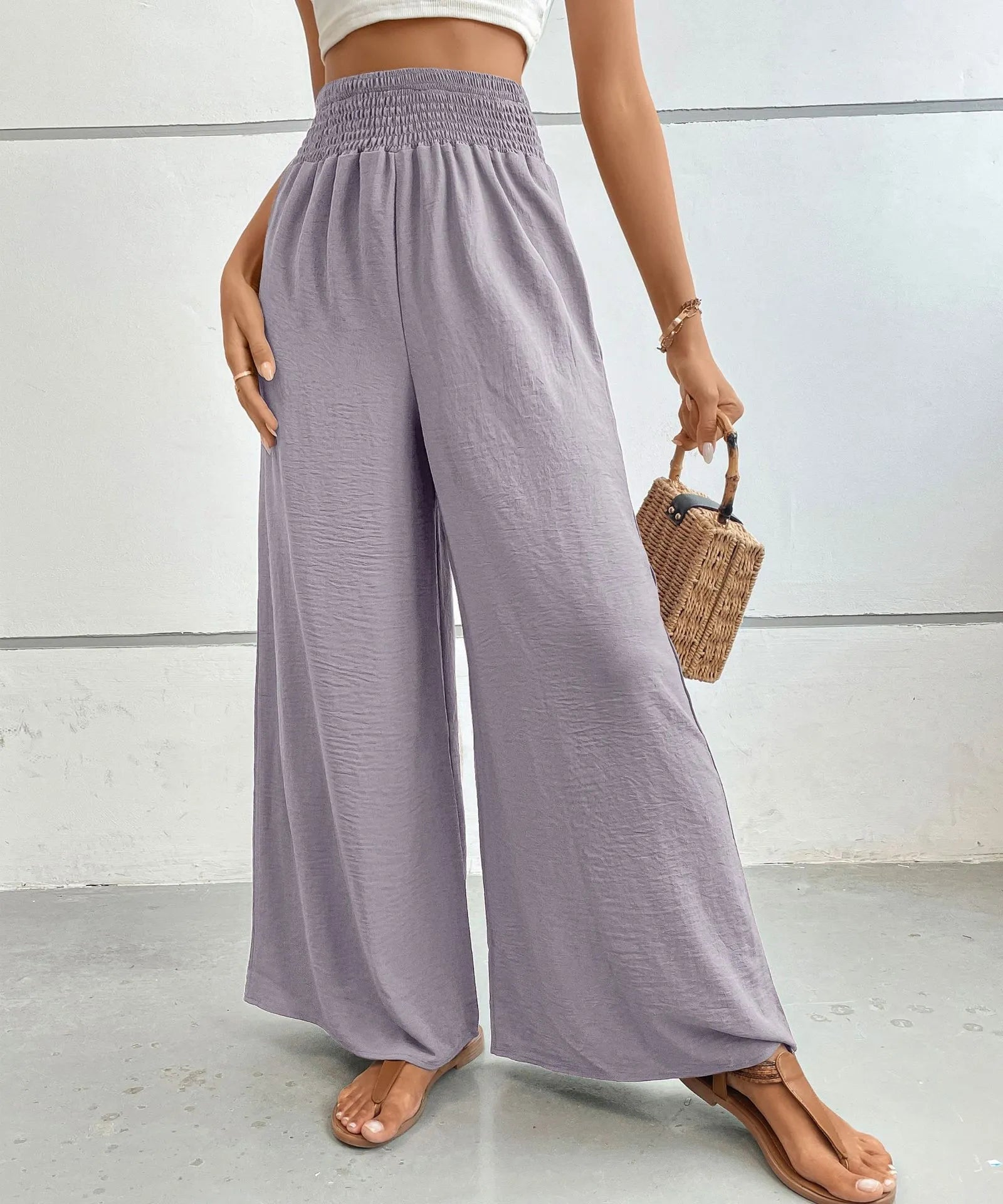 High-Waisted Wide Leg Pants | Trousers Pants from PHUNKYN
