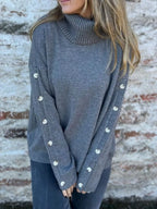 Full Size Turtleneck Long Sleeve Sweater Plus Size | Sweaters Sweater from PHUNKYN