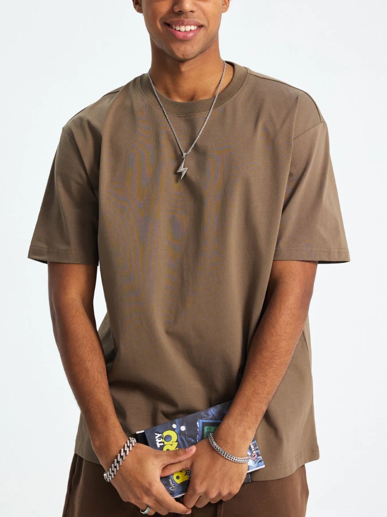 Men's Classic Crew Neck Oversized T-Shirt | T-Shirts T-Shirt from PHUNKYN