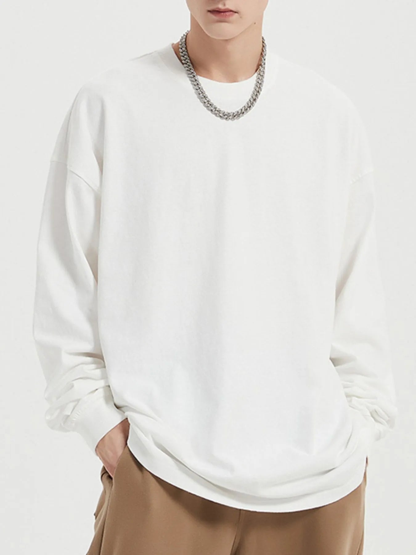 Men's Long Sleeve Oversized T-Shirt | T-Shirts Oversize T-Shirt from PHUNKYN