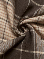 Plaid Button Up Long Sleeve Shirt Dress | Dresses Shirt Dress from PHUNKYN