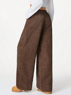 Wide Leg Drawstring Pants | Trousers Wide Leg Pants from PHUNKYN