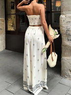 Smocked Tube Top and Pants Set | Outfit Sets Top and Pants Set from PHUNKYN