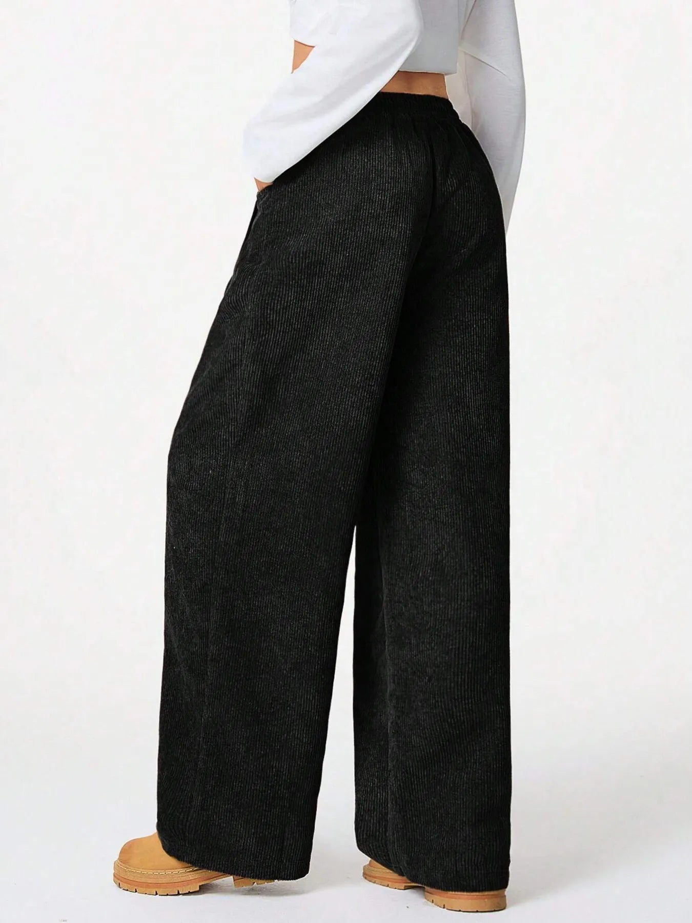 Wide Leg Drawstring Pants | Trousers Wide Leg Pants from PHUNKYN