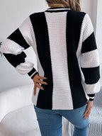 Color Block Round Neck Sweater | Sweaters Sweater from PHUNKYN