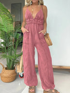 Wide Leg Spaghetti Strap Jumpsuit | One-Pieces Jumpsuit from PHUNKYN