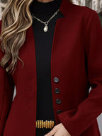 Button Up Long Sleeve Coat | Overcoats Coat from PHUNKYN