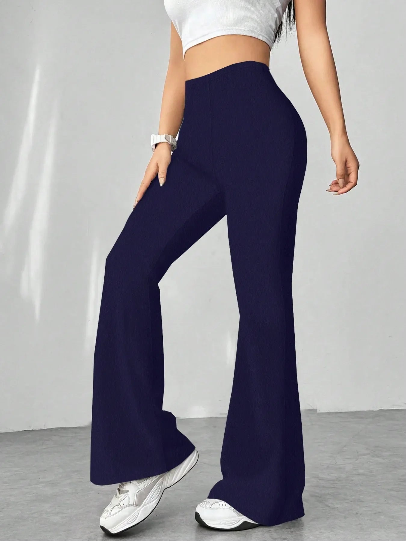 High Waisted Flare Pants | Trousers Flare Pants from PHUNKYN