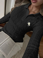 Cable Knit Long Sleeve Sweater | Sweaters Sweater from PHUNKYN