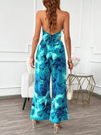 Devine Printed Halter Neck Top and Pants Set | Outfit Sets Top and Pants Set from PHUNKYN