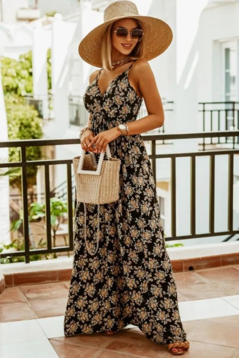Printed Spaghetti Strap Maxi Dress | Dresses Maxi Dress from PHUNKYN