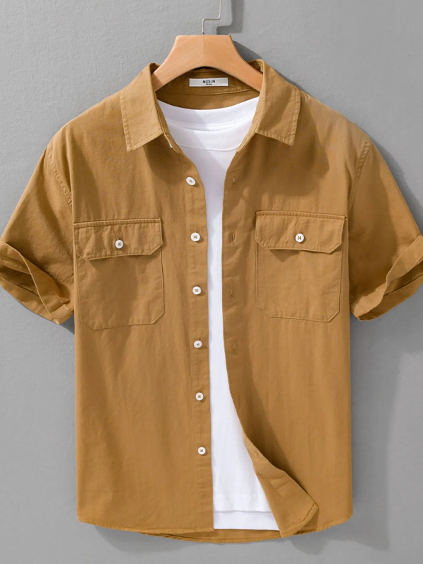 Men's Button Up Short Sleeve Shirt | Shirts Shirts from PHUNKYN