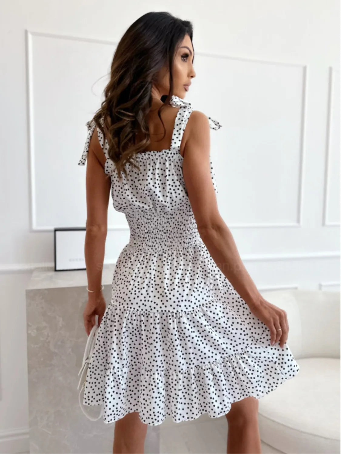 Polka Dot Square Neck Mini Cami Dress | Dresses Cami Dress from PHUNKYN