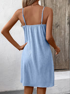 Ivy Lane Textured V-Neck Sleeveless Mini Cami Dress | Dresses Dress from PHUNKYN