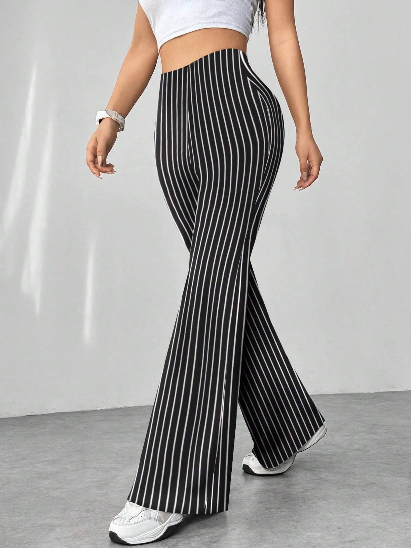 High Waisted Flare Pants | Trousers Flare Pants from PHUNKYN