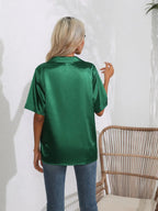 Button Down Short Sleeve Shirt | Shirts Women's Shirt from PHUNKYN