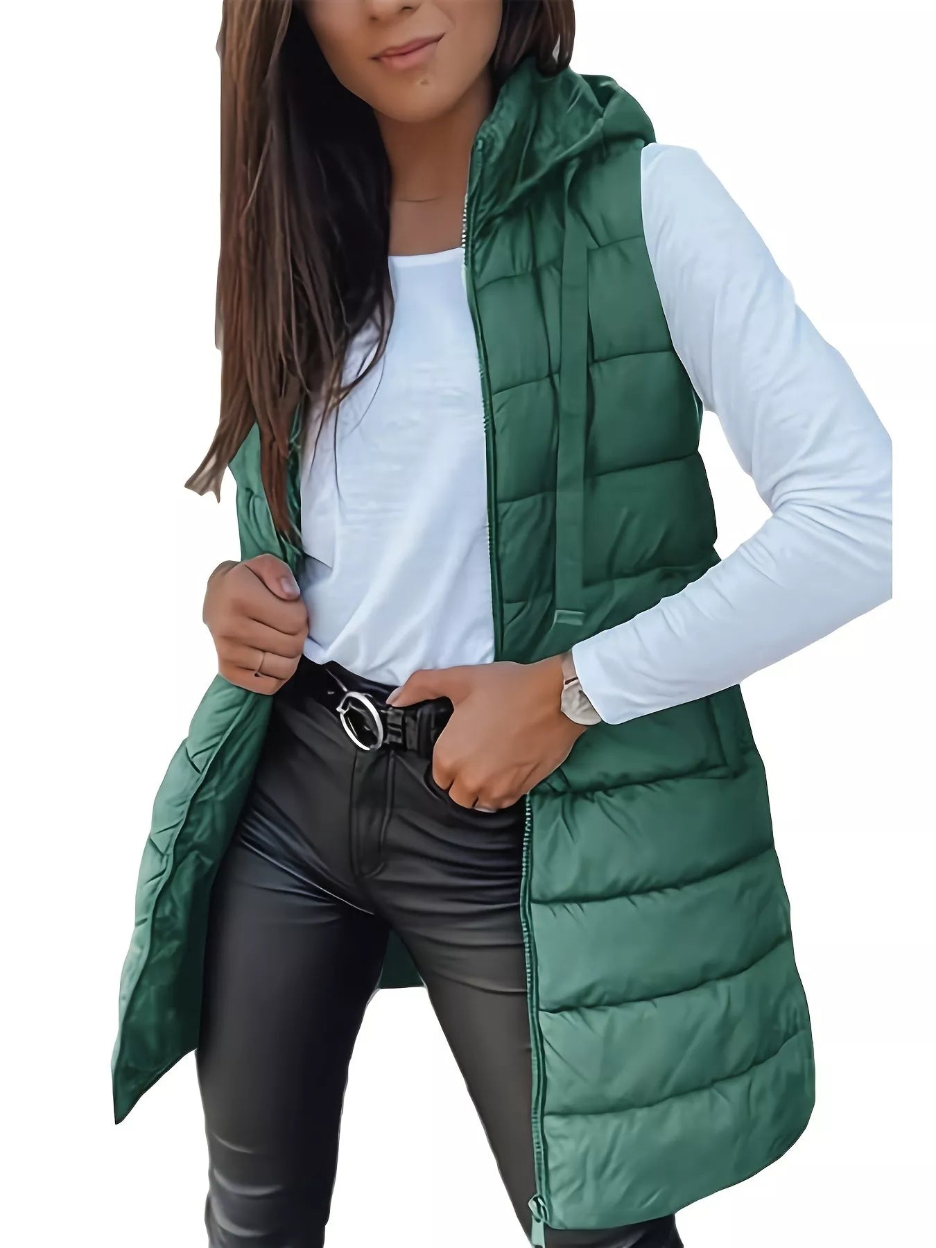 Zip Up Hooded Winter Coat | Puffer Jackets Winter Coat from PHUNKYN