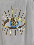 Evil Eye Embroidered Oversized Shirt | Shirts Oversize Shirt from PHUNKYN