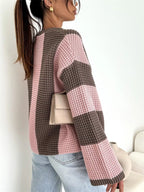 Color Block Long Sleeve Sweater | Sweaters Sweater from PHUNKYN