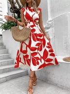 Cutout Printed Sleeveless Dress | Dresses Dress from PHUNKYN