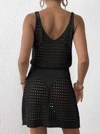 Crochet Knit Cover Up Mini Dress | Cover Ups Cover up from PHUNKYN