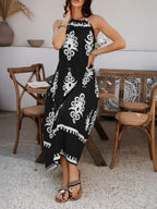 Devine Grecian Neck Printed Maxi Dress | Dresses Maxi Dress from PHUNKYN