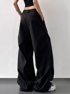 Wide Leg Relaxed Fit Pants | Trousers Wide Leg pants from PHUNKYN