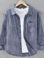 Men's Button Up Long Sleeve Shirt | Shirts Shirts from PHUNKYN