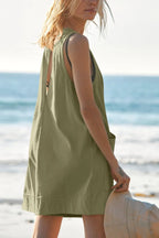 Lovelet Round Neck Sleeveless Romper with Pockets | One-Pieces Romper from PHUNKYN