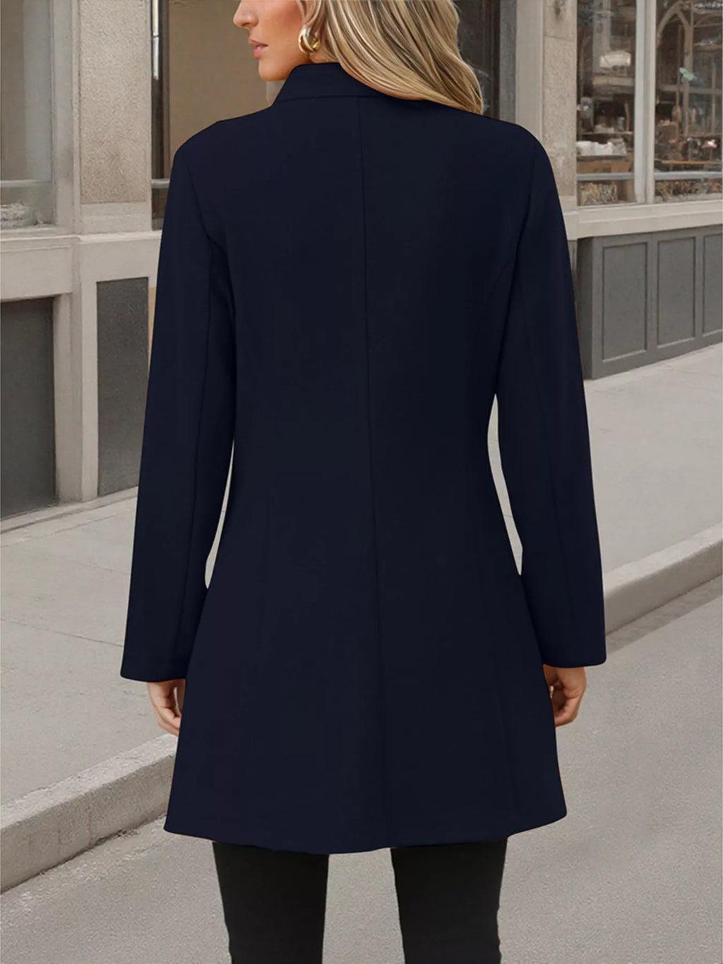 Button Up Long Sleeve Coat | Overcoats Coat from PHUNKYN