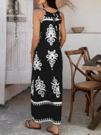 Devine Grecian Neck Printed Maxi Dress | Dresses Maxi Dress from PHUNKYN