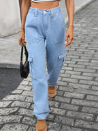 High-Waisted Cargo Jeans | Jeans Cargo Jeans from PHUNKYN